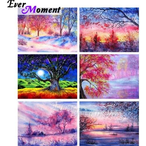 Ever Moment Diamond Painting Nature Landscape Scenic Colorful Picture Home Wall Art House Stuff For Home And Decoration ASF2205