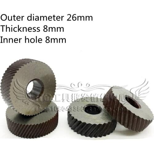 Diagonal Reticulated 0.3/0.4/0.5/0.6/0.8/1.0/1.2/1.5/1.6/1.8/2.0/2.5/3.0mm Pitch Linear Knurl Wheel Knurling Tool