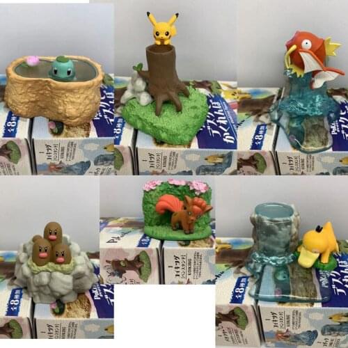 Pokemon Figures Pikachu Mewtwo Squirtle Model Toys Cute Pocket Monsters Action Figure Ornaments Cartoon Animal Dolls Random 1