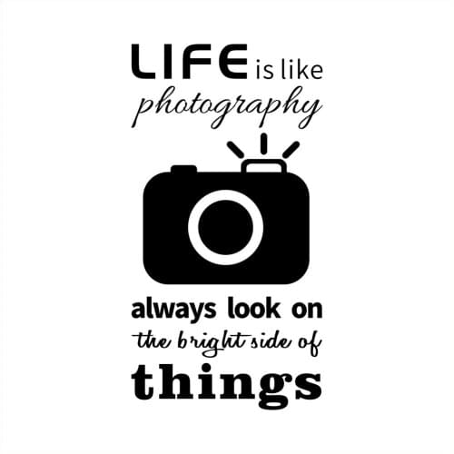 Life is like photograph Decoration wall stickers for Kids Room bedroom Home Decor mural Living room Decal Cartoon Art wall paper