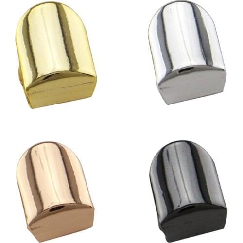 1 Pc Metal Black/Gold/Silver Color Hip Hop Teeth Grillz for Women Men Rapper Tooth Cap Dental Grills Punk Body Jewelry Gift
