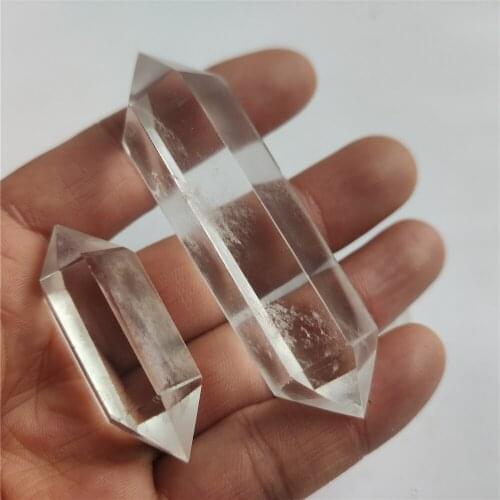 Natural White Crystal Column Crystal Point Mineral Ornament Healing Wand Family Home Decoration Decoration DIY Gift