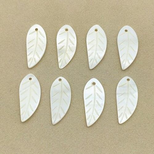 New arrival! 29x12mm 50pcs/lot shell leaf-shape charms for Stud earring/earrings accessories/Earring parts