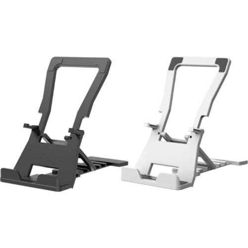 Universal New Multi-angle Desktop Foldable Mobile Phone Holder Hollow Plastic Tablet Holder Foldable Portable Bracket