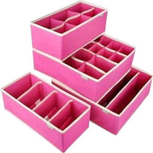 Receive a box of underwear drawer dividers with cover closet receive bag indoor clothes, socks, more size store content box