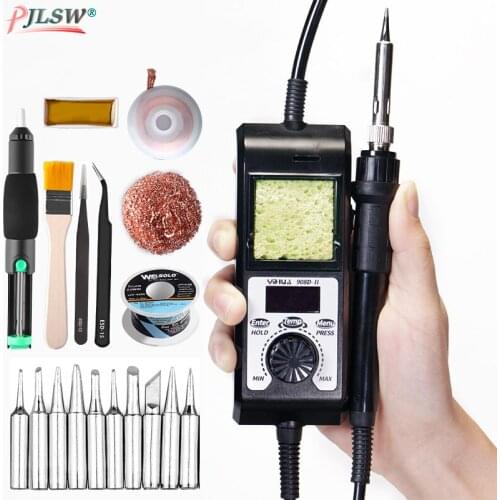 908D-II Portable desoldering station Digital thermostat electric soldering iron Detachable Bracket 60W Solde tools