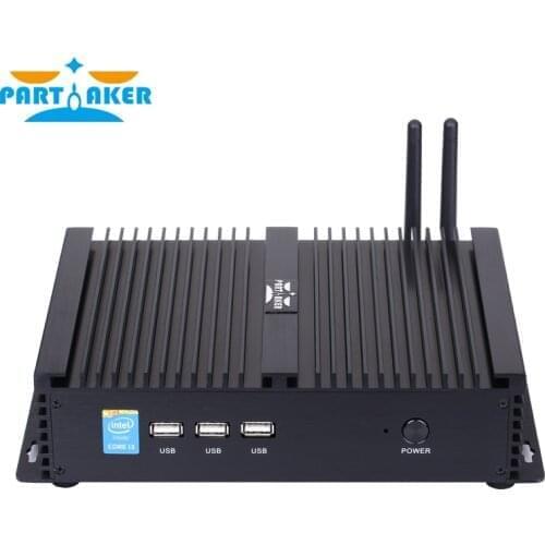 Partaker I3 Intel Dual Core i5 4200U Desktop Rugged Mini PC WIFI Intergrated Card Industrial Computer