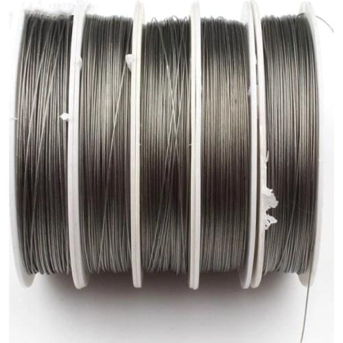1 Roll Resistant Strong Steel Wire 0.3/0.38/0.45/0.5/0.6/0.8mm Wire Cord Line Handmade DIY for Jewelry Making Bracelet&Necklace