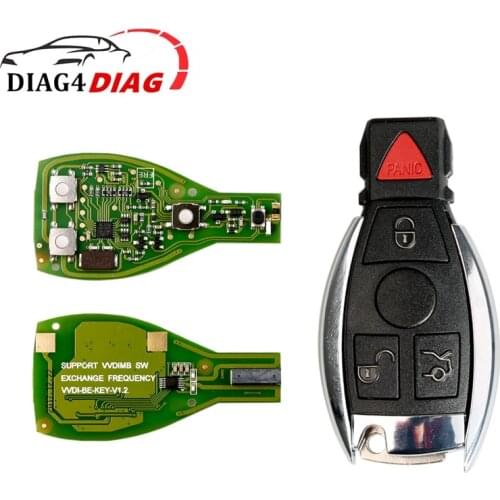 Xhorse VVDI BE Smart Key Pro Remote Chip Improved Version For Mercedes For Benz Smart Key Shell With Logo 3/4 Button for VVDI MB