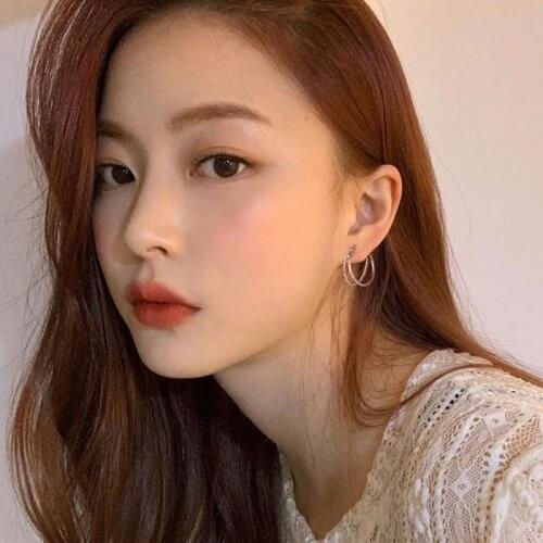 Silver Earrings for Women Hoop Earrings Sterling 925 Silver Women Fashion Accessories Jewelry Wholesale