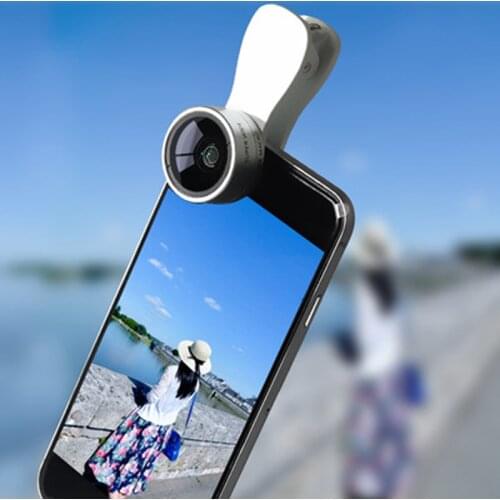 2-in-1 mobile phone lens 0.36 wide-angle +15 macro High quality optical glass lens mobile phone universal lens Travel essential