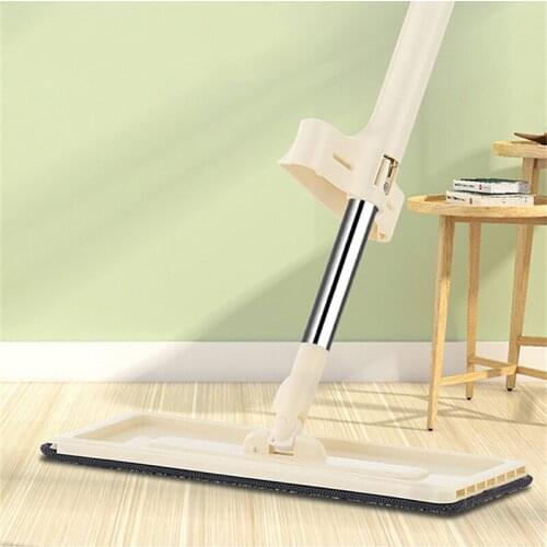 YOREDE Free-Hands Wring Flat Mop Lazy Floor Cleaning Squeeze Mop Magic Spin And Go Household Cleaning Products For Washing Floor