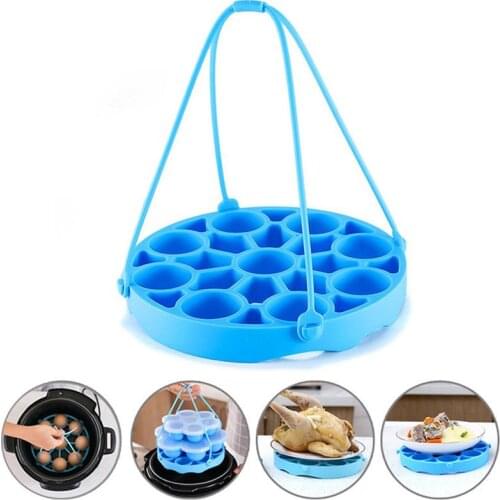 Silicone Egg Steamer Rack Basket Poacher Poaching Pods Insulation Pad Egg Cooker Hard Boil Egg Separator Kitchen Cooking Tools