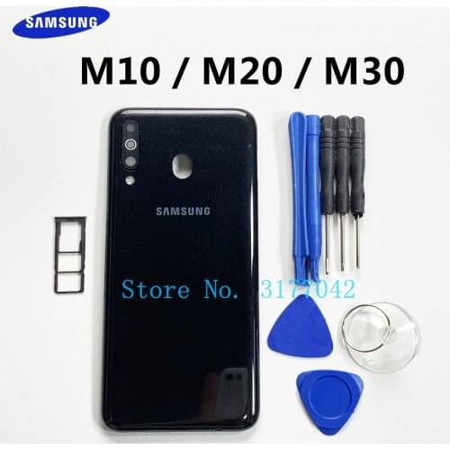 Replacement Rear Cover Battery Door Housing Back Case With SIM Card Tray For Samsung Galaxy M10 M105 M20 M205 M30 M305 + Tools