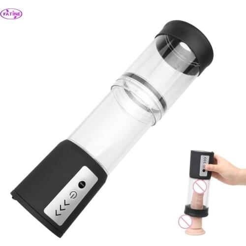 Telescopic Automatic Penis Pump Cock Enlargement Sex Toys for Men Male Masturbator Medical Massage Machine Products Adult Erotic