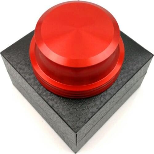 Record Weight Turntable Vinyl Clamp LP Disc Stabilizer in Red Finish