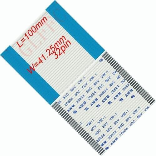 1.25pitch 24~32pin 20~700mm A-type Flexible Flat Cable FFC awm 20624 ROHS for TTL LCD DVD Computer