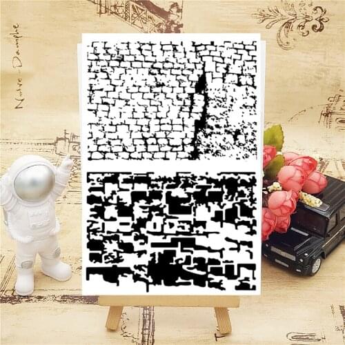 11*16CM Brick Wall Transparent Seal Clear Stamps Silicone Seal Roller Stamps DIY Scrapbook Album / Card Production Easter