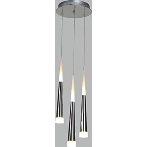 Acrylic Hanging Modern LED Pendant Light Lamp With 3 Lights For Dining Room, Lamparas Lustres E Pendente De Sala Teto