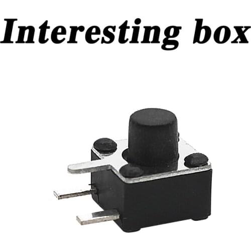 Free shipping TS-C017 DIP side plug-in touch switch patch 4.5*4.5*4.8 three-legged DIY handmade accessories