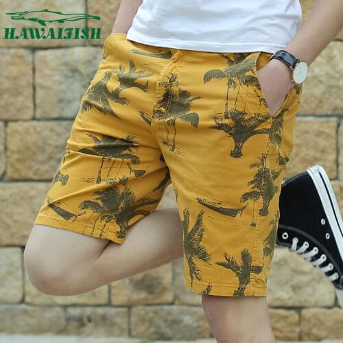 Hawaifish brand Mens Cargo Shorts 2021 summer new shorts mens slim casual sports Capris large cotton camouflage beach pants