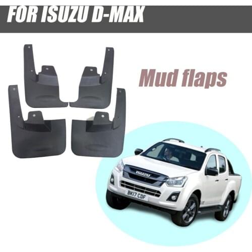 Mud flaps FOR isuzu D-MAX mudguards DMAX fenders car mud flap splash guards fender accessories auto styline Front rear 4 pcs