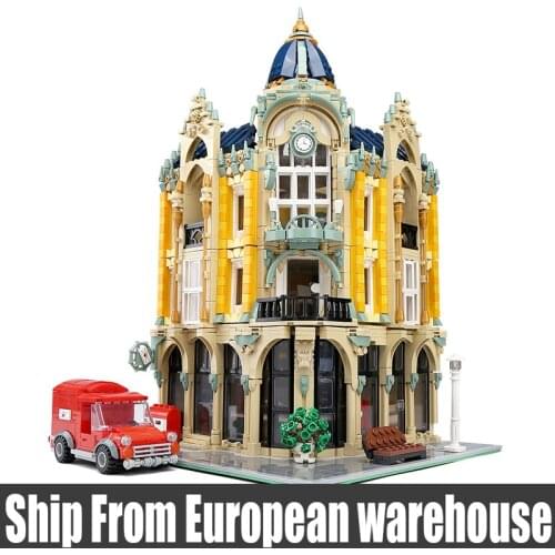 Mould King 16010 Street View Creator Series Post Office Corner Building Blocks Bricks Toy Children Toy Compatible 10182 Gift