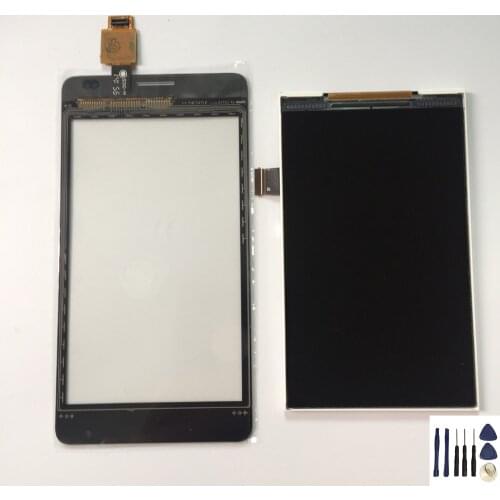 For Sony Xperia E1 Dual D2004 D2005 D2104 D2105 Touch Screen Panel Digitizer + LCD Display Monitor Module + Free Tools