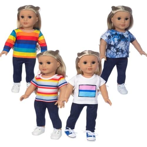 New Leisure Suit for American Girl 18inch Doll Clothes Doll Accessoires For Children Best Gift