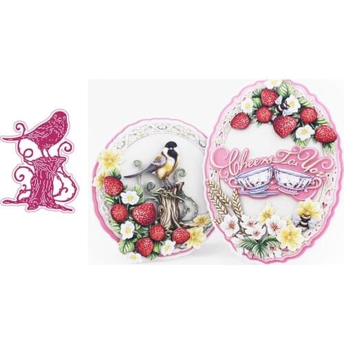 Branch Bird Animal Die Metal Cutting Dies and Stamps DIY Scrapbooking Card Stencil Paper Cards Handmade Album Stamp Die Sheets