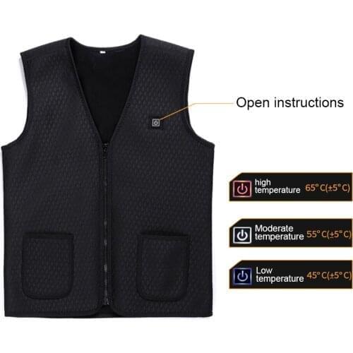 Usb Heating Men/women Vest Outdoor Infrared Jacket Flexible Electric Thermal Clothing Waist Coat Fishing Hiking Isitmali Ceket