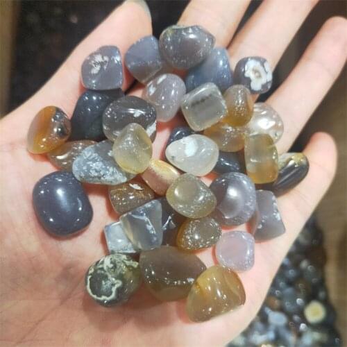 Natural Tumbled Carnelian Crystal Gravel Agate Healing Stones Wicca Planting Aquarium Fish Tank DIY Material