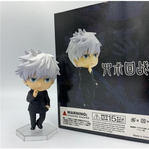 New 2 Styles Jujutsu Kaisen Gojo Satoru Cute Standing Ver. PVC Action Figure Satoru Q Ver. Model 11cm Doll