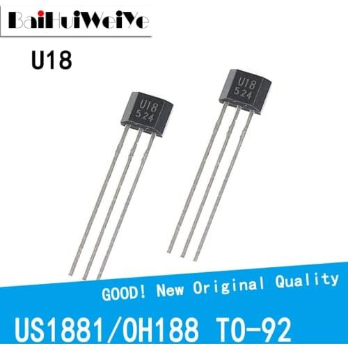 20PCS/LOT U18 US1881 OH188 1881 U18 Hall sensor Hall Effect Sensor TO-92 TO92 New Original Good Quality Chipset