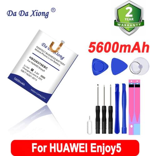 Original Da Da Xiong 5600mAh HB526379EBC Battery for Huawei Ascend Enjoy 5 Enjoy5 TIT-AL00 CL10 Cell Phone Battery