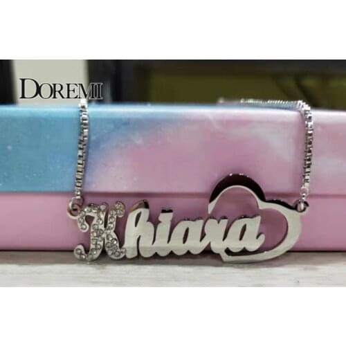 2019 Stainless Steel Personalized Handwritten Name Necklace for Women Custom Jewelry Pendant Choker Necklace Not Change Color