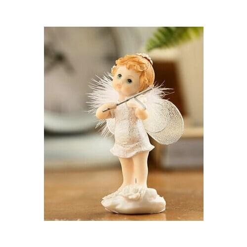 Princess kids girl birthday cake toppers decorations resin angel little fairy Figurine Christmas bapstism baby shower gifts