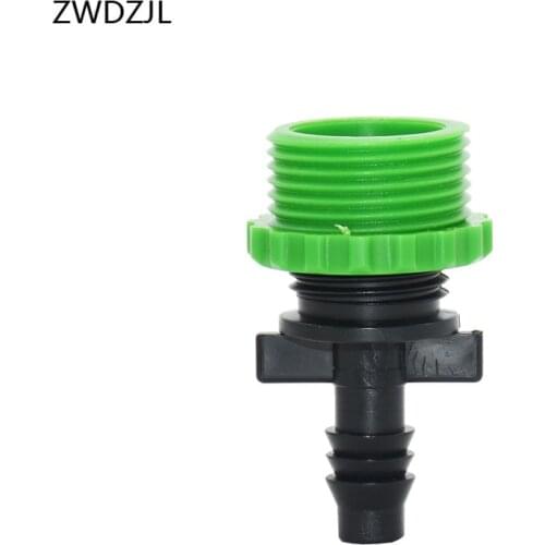 Garden hose 8/11 to the 1/2 male Thread 3/4 TO 3/8" barbed Connector Drip Irrigation Watering Soft Hose Tap joint 2pcs
