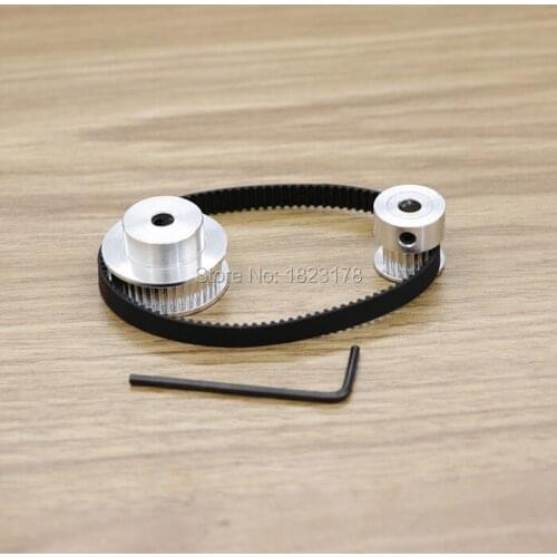 Timing Belt Pulley GT2 20teeth 40teeth Reduction 1:2/2:1 3D printer accessories belt width 6mm Bore 5&5mm