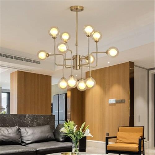 Nordic Led Lighting Living Room Bedroom Lamp Personality Wrought Iron Chandelier Simple Modern Home Restaurant Chandelier