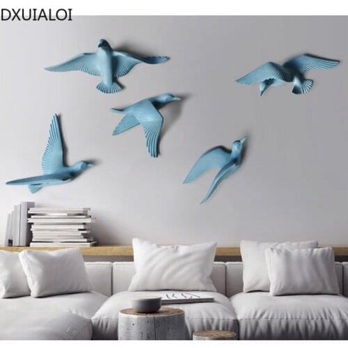 DXUIALOI modern minimalist creative three-dimensional animal sculpture wall decoration company living room bedroom decoration