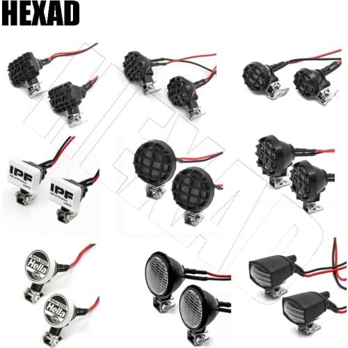 2-piece LED lampshade is suitable for 1/10 remote control tracked vehicle square lampshade simulation climbing vehicle parts