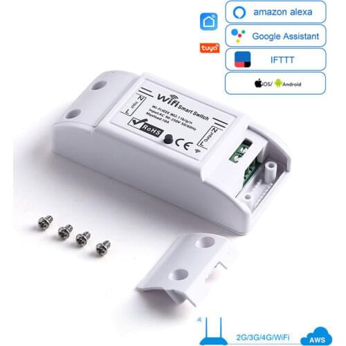 WiFi Smart Light Switch Universal Breaker Timer Smart Life APP Wireless Remote Control Works with Alexa Google Home IFTTT DIY