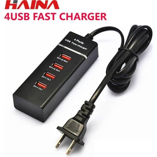 Universal 4 USB HUB Fast Charger Desktop Travel Wall charge 4 Ports Mobile Phones Quick Charger EU US Plug Charger Adapter