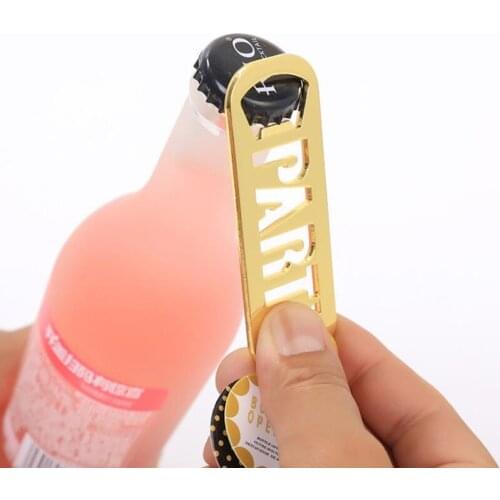 Gold opener Gold Party letters Beer Bottle Opener For Wedding Party Favors Gift F20173686
