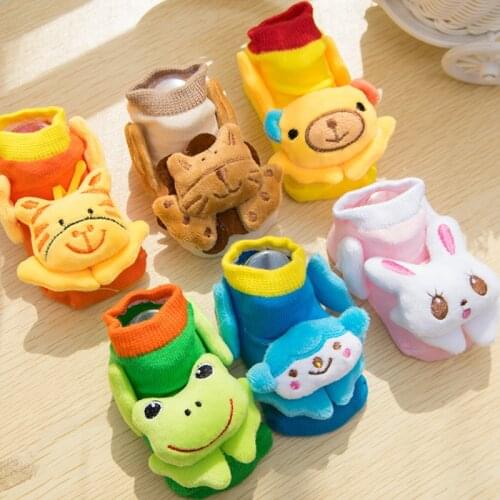 1 Pair cotton Baby socks rubber anti slip floor cartoon kids Toddlers autumn spring Fashion Animal Cartoon Soft Floor Wear DS19
