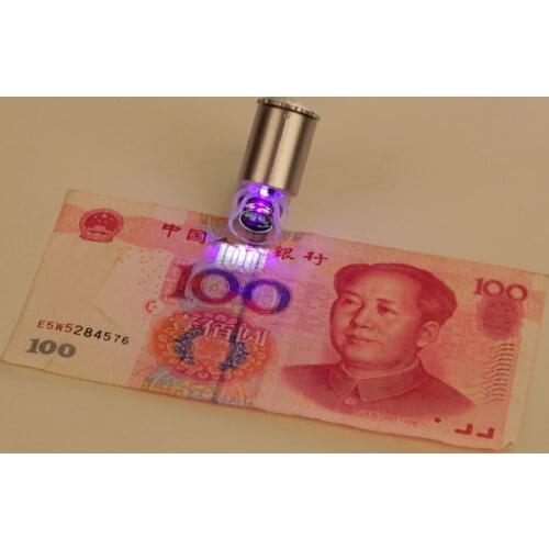 1pcs 3 LED With a faux leather pouch Pocket Mini 60X Microscope Loupe New Drop ship