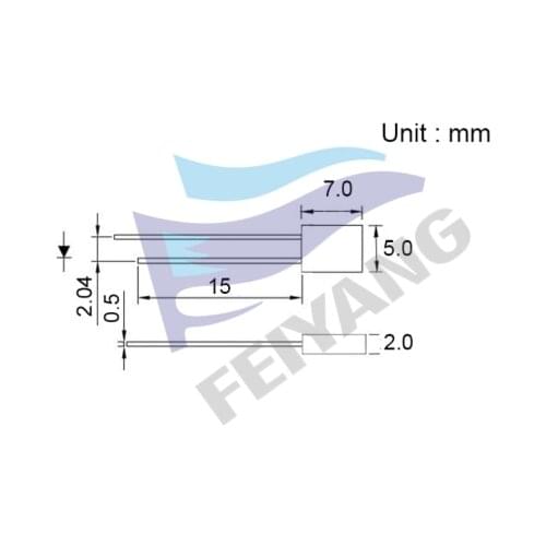 1000pcs 2X5X7mm Rectangle LED White 20mA 6000-9000K Square LED Diode Transparent 257 Water Clear Light Emitting Diode Lamp 3V