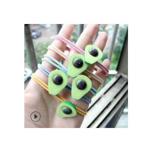 240pcs/lot DIY Simple Multi Butyrospermum Parkii Rubber Band Hair Clips Mix Styles Green Hairpin Styling Tools Accessories HA696