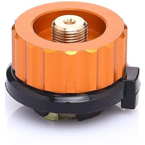 Outdoor Camping Hiking Stove Burner Adaptor Split Type Furnace Converter Connector Auto-off Gas Cartridge Tank cylinder Adapter